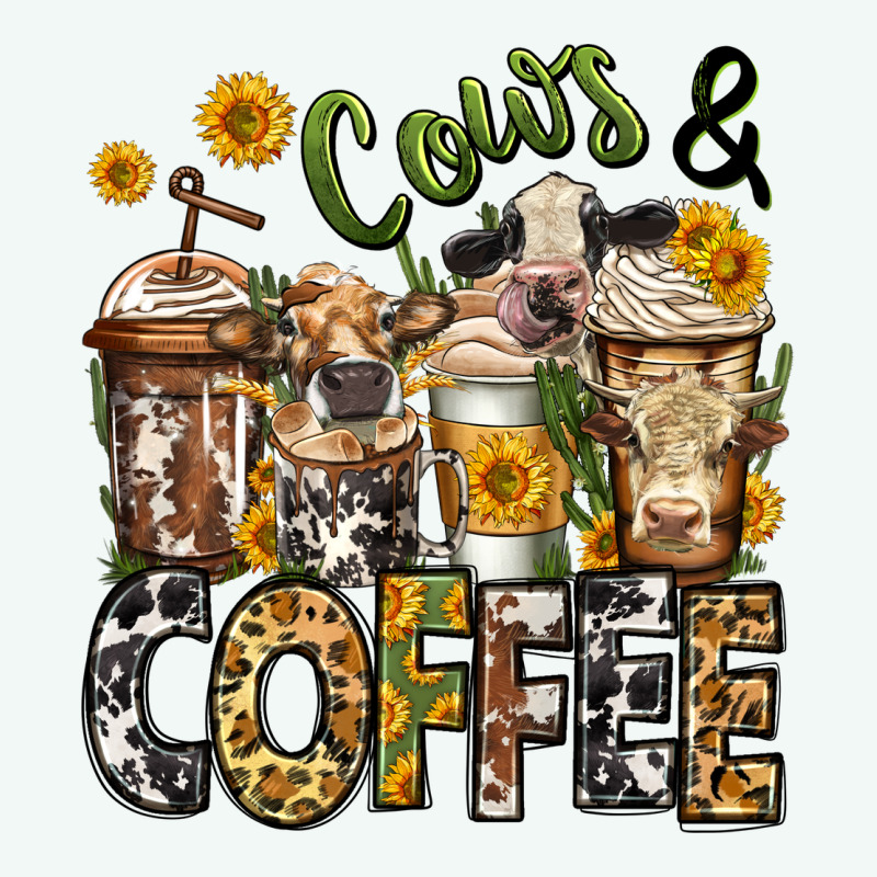 Cows And Coffee Cups Premium Hoodie by Jasminsmagicworld | Teevron