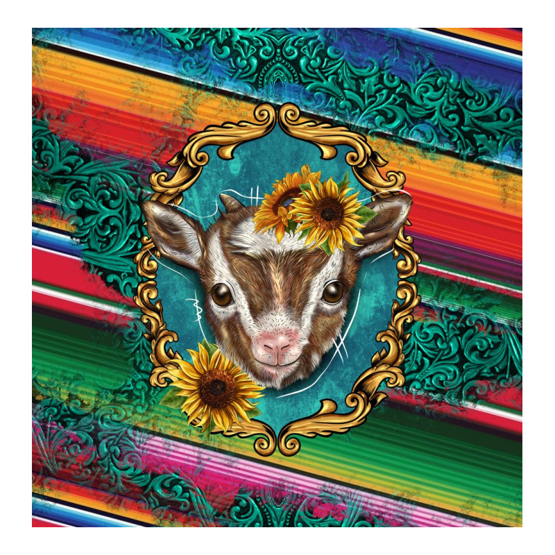Western Baby Goat Ladies Tee by BarkalooDesign | Teevron