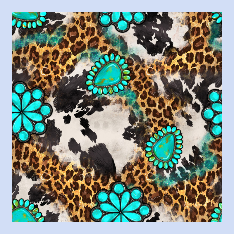Western Turquoise Seamless Pattern Urban Hoodie by BundleAndBundleShop | Teevron