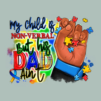 My Child Is Non Verbal But His Dad Aint Afro Hand Heavyweight Hoodie | Teevron