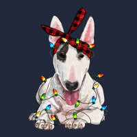 Bull Terrier With Christmas Lights Premium Sweatshirt | Teevron