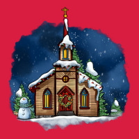 Christmas Church And Snow Premium Hoodie | Teevron