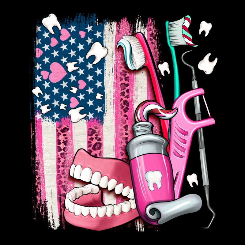 American Flag And Dental Elements With Teeth Urban Hoodie by AdoDesignShop | Teevron