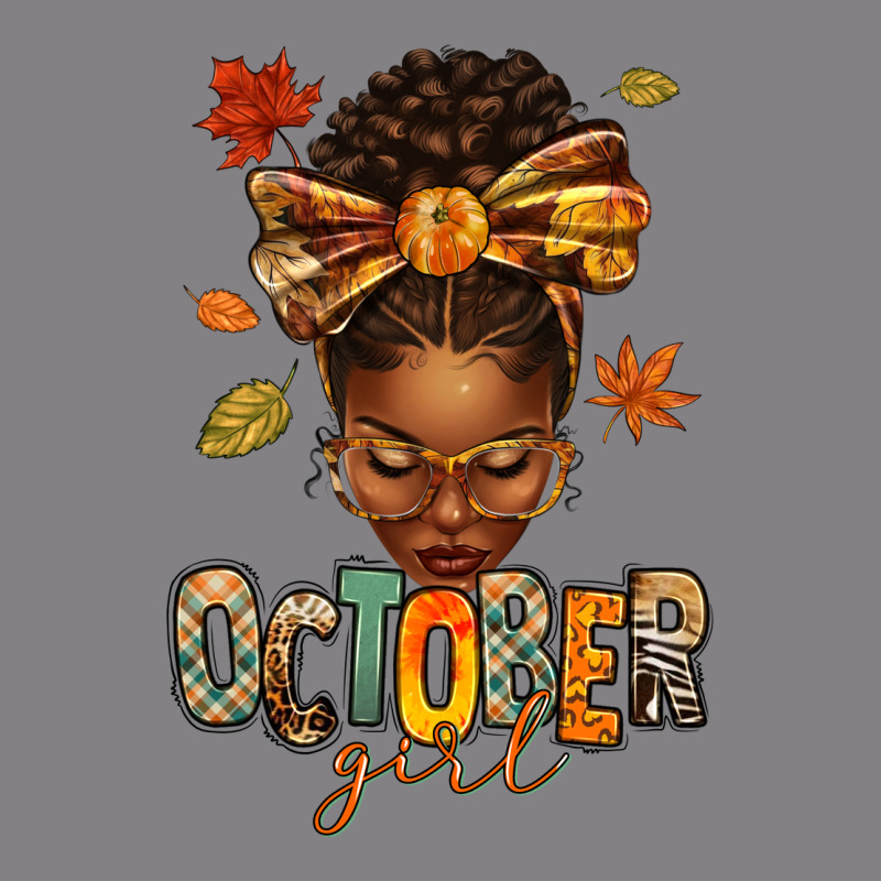October Girl Afro Woman Fall Heavyweight Hoodie by texasbilliewilder | Teevron