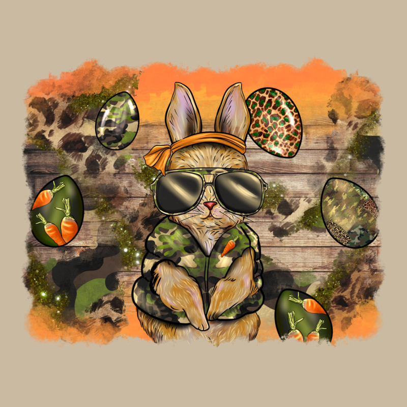 Camouflage Bunny Background Long Sleeve Tee by BarkalooDesign | Teevron