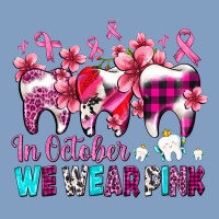In October We Wear Pink Cancer Ribbon With Teeth Urban Hoodie | Teevron