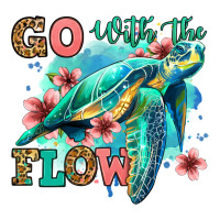go with the flow floral turtle | Teevron