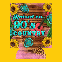 Raised 90's Country Guitar Cactus Sunflower's 12 Oz Can Cooler (regula Premium Hoodie | Teevron