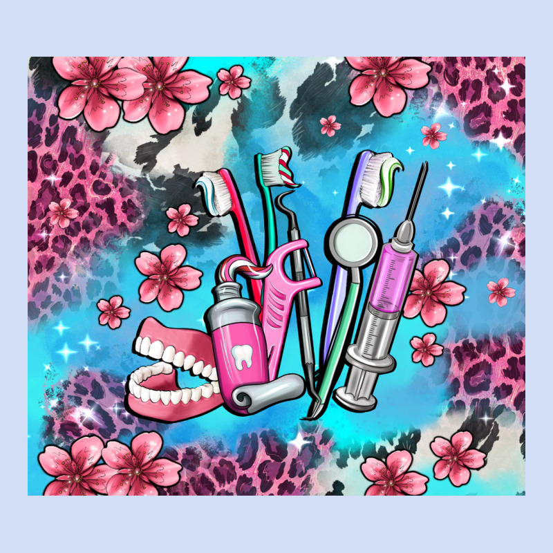 Dentist Element With Flowers Urban Hoodie by AdoDesignShop | Teevron