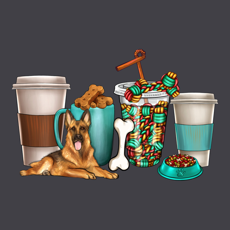 German Shepherd Dog Coffee Cups Heavyweight Hoodie by texasbilliewilder | Teevron