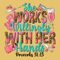 She Works Willingly With Her Hands Premium Sweatshirt | Teevron