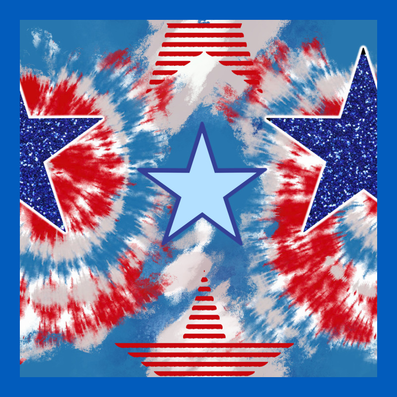 Patriotic Tie Dye Stars Urban Hoodie by BundleAndBundleShop | Teevron