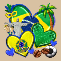 Brazil Hearts Heavyweight Hoodie | Teevron