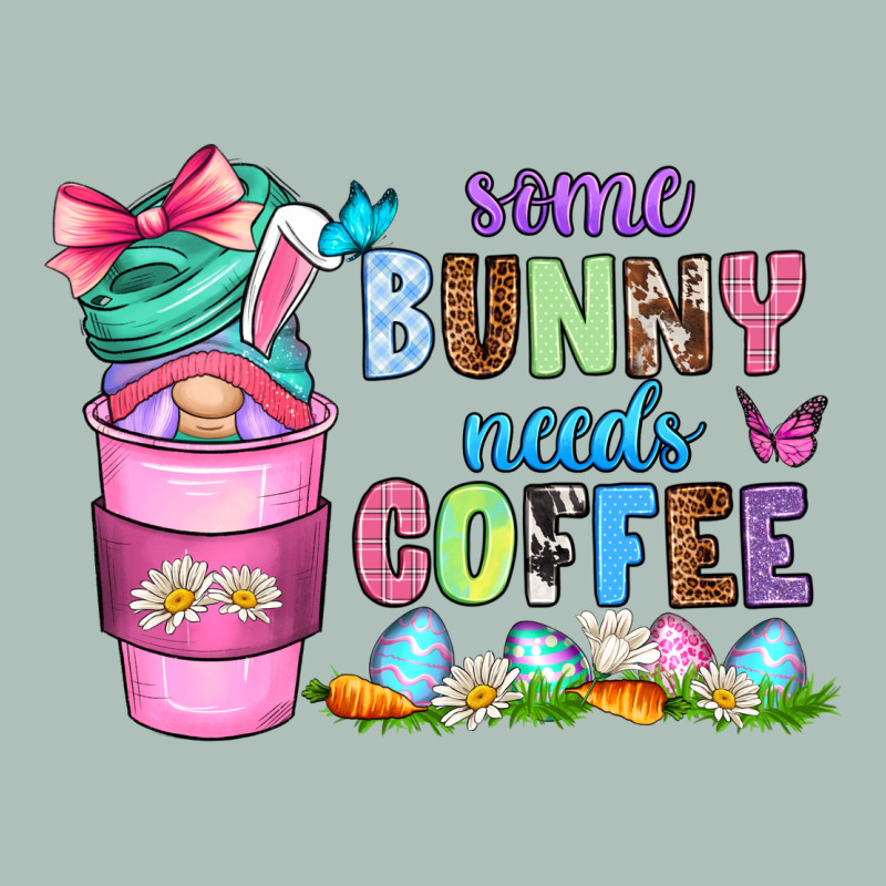 Some Bunny Needs Coffee With Gnomes Heavyweight Hoodie by Zillion Design Studio | Teevron