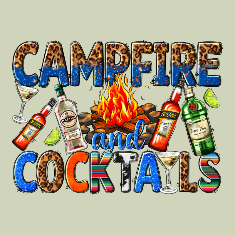 Campfire And Cocktails Heavyweight Hoodie by texasbilliewilder | Teevron
