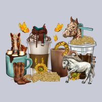 Coffee Cups Horses Heavyweight Hoodie | Teevron