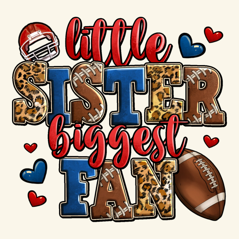 Little Sister Biggest Fan American Football Premium Hoodie by Jasminsmagicworld | Teevron