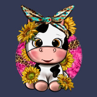 Cut Cow With Sunflower And Leopard  Pink Heavyweight Hoodie | Teevron
