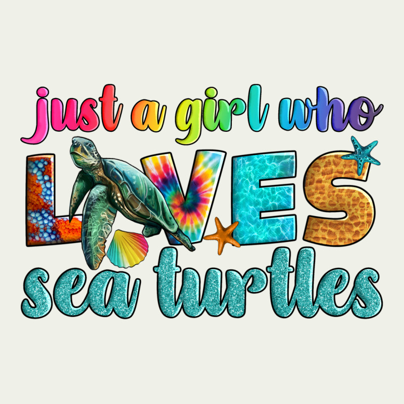 Just A Girl Who Loves Sea Turtle Urban Heavy Tee by Artiststas | Teevron