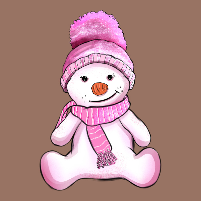 Winter Pink Snowman And Hat Premium Hoodie by AdoDesignShop | Teevron