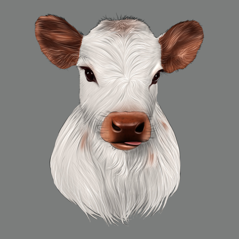 White Cute Calf Premium Hoodie by JahusDesignShop | Teevron