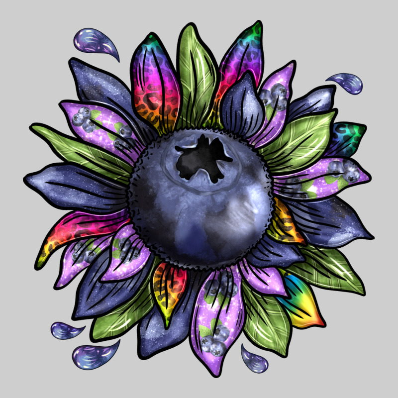 Blueberry Sunflower Premium Sweatshirt by texasbilliewilder | Teevron