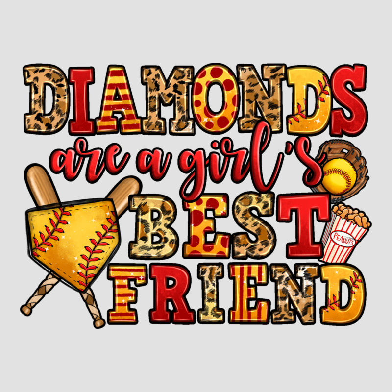 Diamonds Are A Girl's Best Friend Softball Premium Hoodie by Jasminsmagicworld | Teevron
