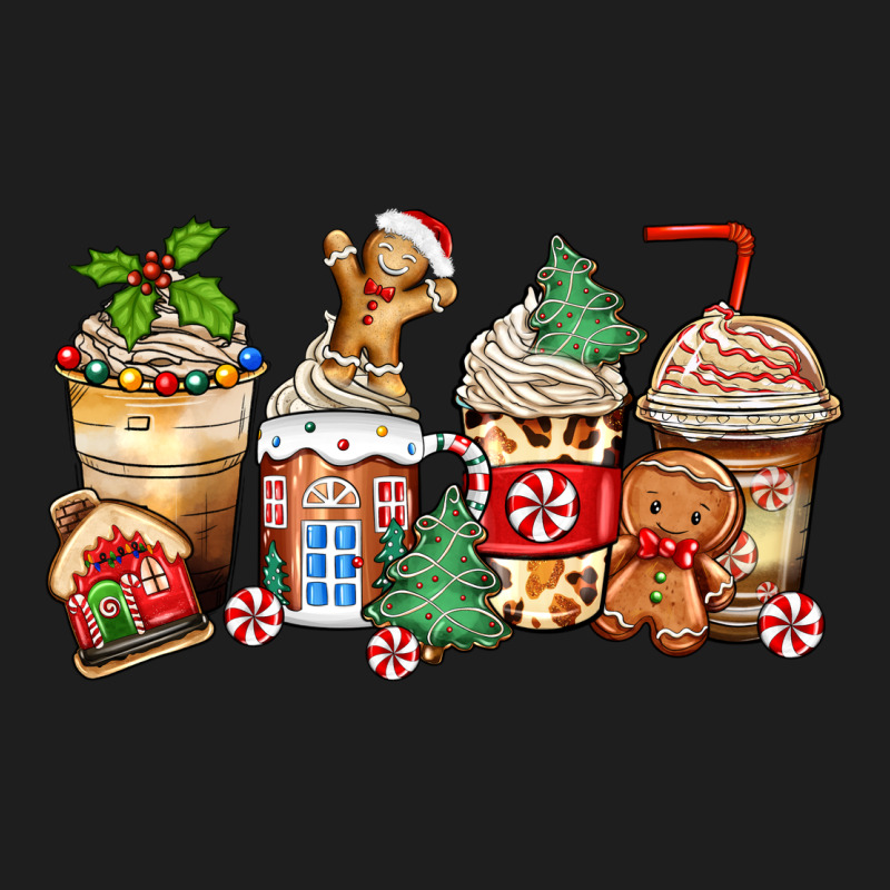 Christmas Gingerbread Coffee Cups Heavyweight Hoodie by Zillion Design Studio | Teevron