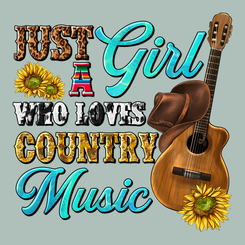 Just A Girl Who Loves Country Music Heavyweight Hoodie by texasbilliewilder | Teevron