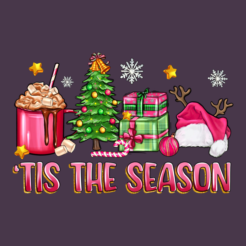 'tis The Season Pink Christmas Heavyweight Hoodie by Zillion Design Studio | Teevron