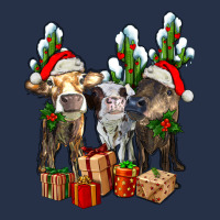 Western Christmas Cows And Cactuses Premium Hoodie | Teevron