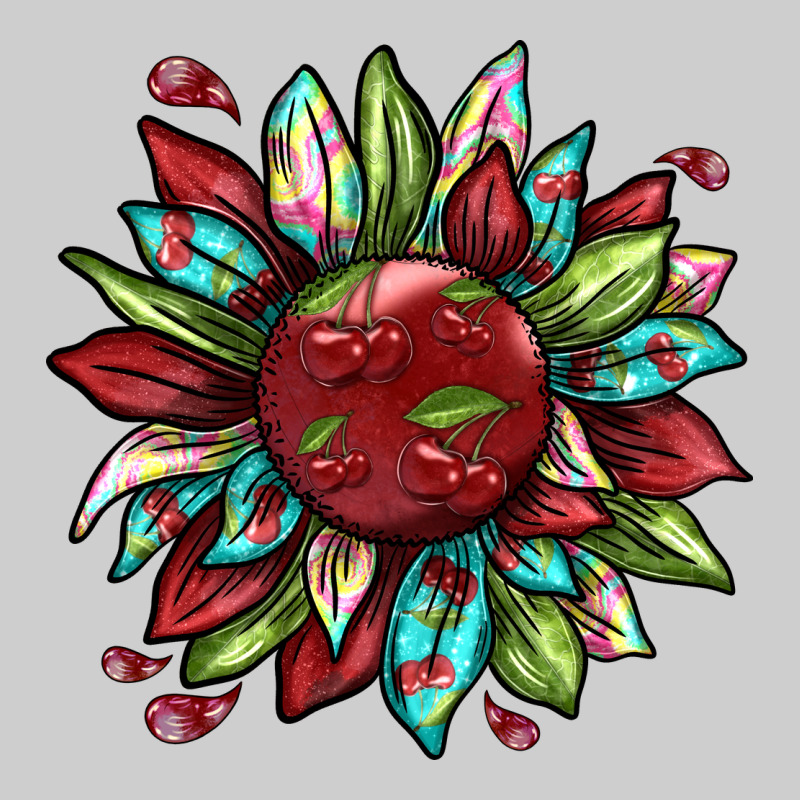 Cherry Sunflower Premium Sweatshirt by texasbilliewilder | Teevron