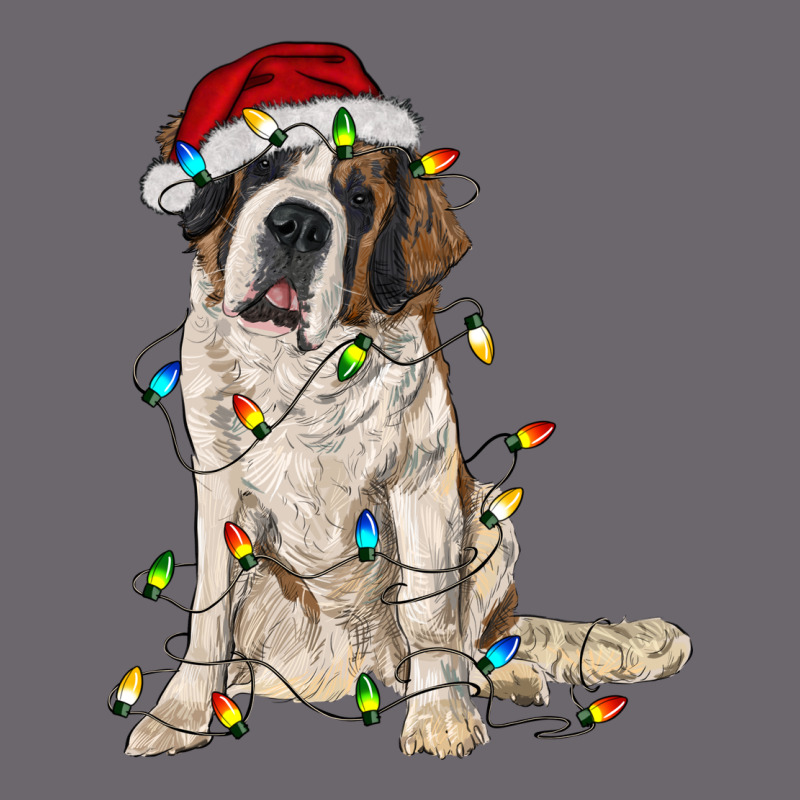 Saint Bernard With Christmas Lights Premium Sweatshirt by RanaPortraitStore | Teevron
