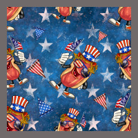 4th Of July Hotdog Seamless Pattern Urban Hoodie | Teevron