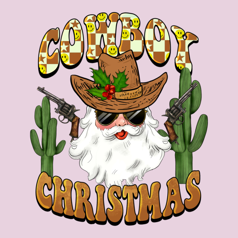 Cowboy Christmas Santa Ladies Tee by BarkalooDesign | Teevron
