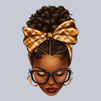 Plaid Bandana Afro Woman Heavyweight Hoodie | Teevron