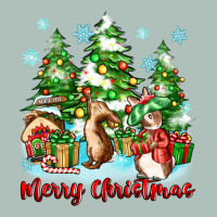 Merry Christmas Rabbits Heavyweight Hoodie | Teevron