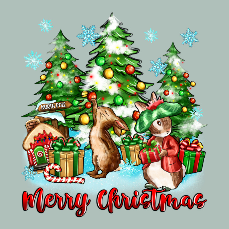 Merry Christmas Rabbits Heavyweight Hoodie by Zillion Design Studio | Teevron