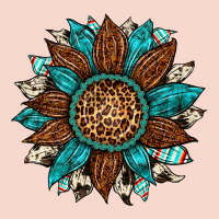 Gemstone Cowhide Leopard Turquoise Sunflower Urban Hoodie | Teevron
