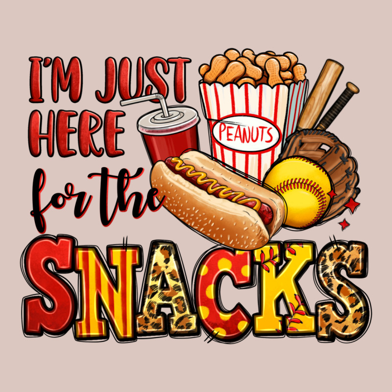 I'm Just Here For The Snacks Softball Premium Hoodie by Jasminsmagicworld | Teevron