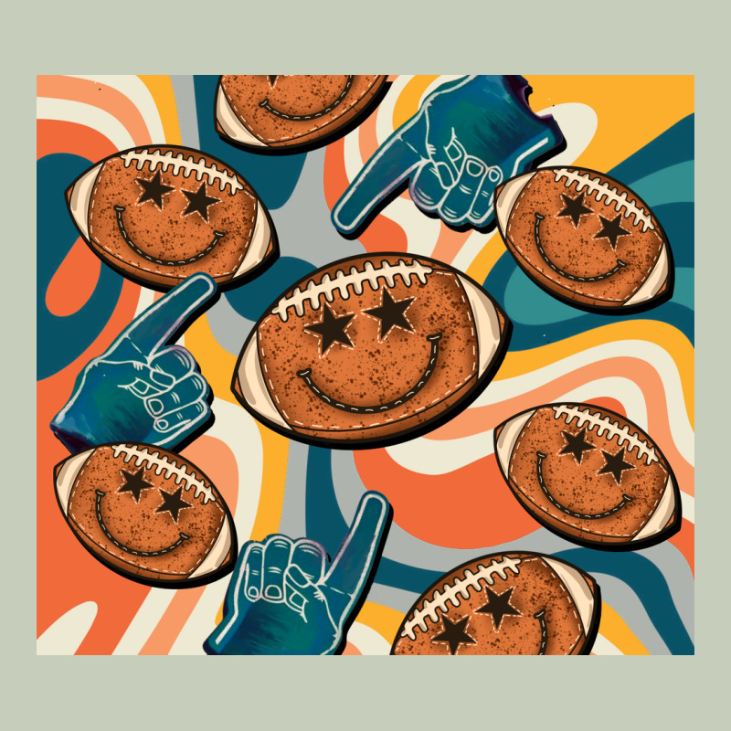 Football Smiley Face Ladies Tee by BarkalooDesign | Teevron