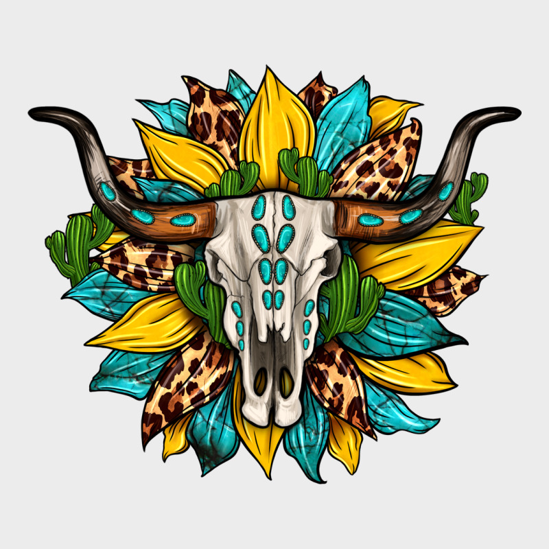 Bull Skull Gemstone Cactus Leopard Sunflower Urban Hoodie by Artiststas | Teevron