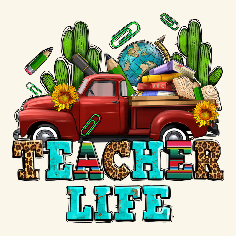 Teacher Life Western Truck And Books Premium Hoodie by AdoDesignShop | Teevron