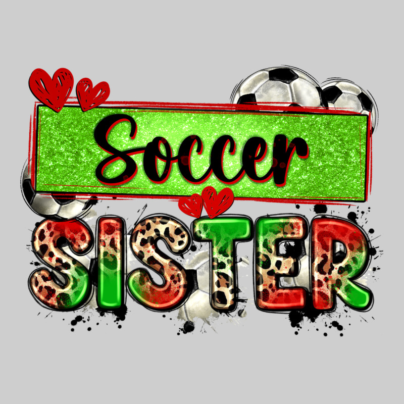 Soccer Sister With Leopard Premium Sweatshirt by Zillion Design Studio | Teevron