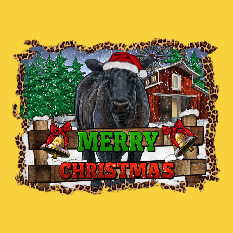 Merry Christmas Black Angus Cattle And Farm Premium Sweatshirt by RanaPortraitStore | Teevron