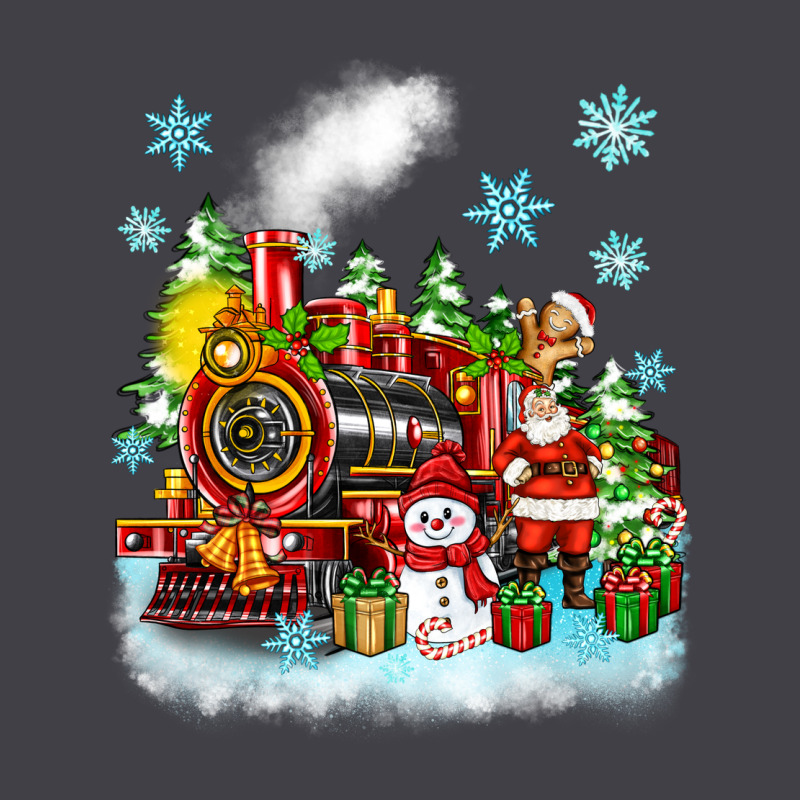 Christmas Polar Express Santa Heavyweight Hoodie by Zillion Design Studio | Teevron