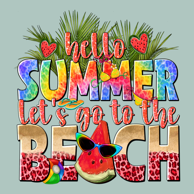 Hello Summer Lets Go To The Beach Premium Sweatshirt by texasbilliewilder | Teevron