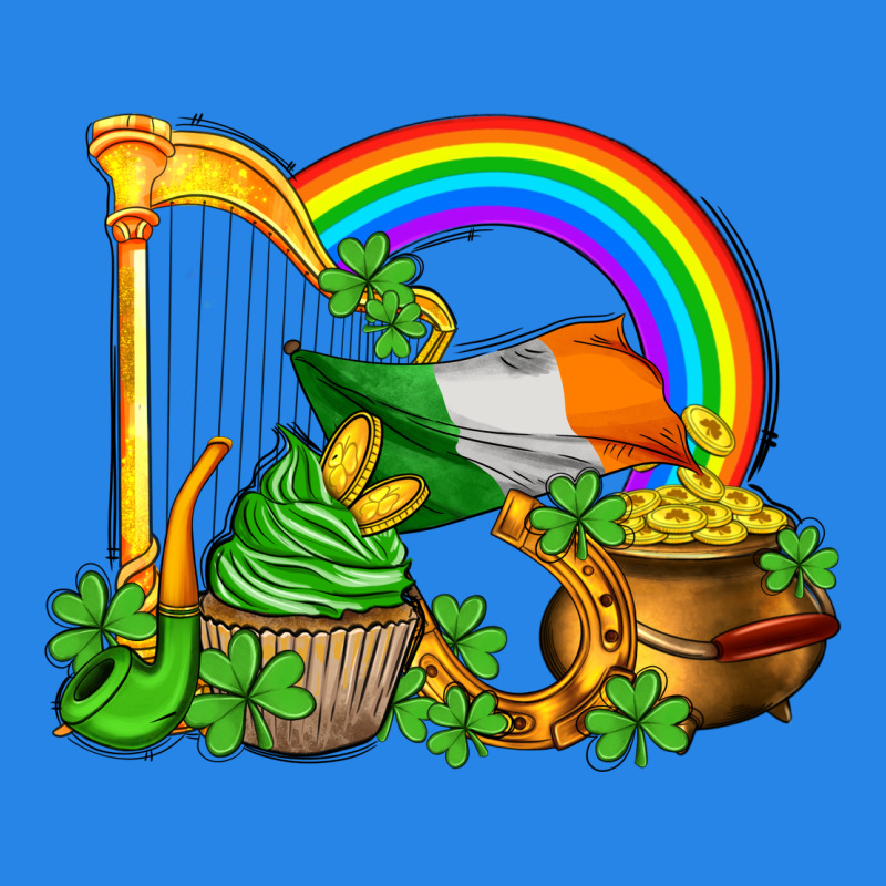 St Patricks Day  Rainbow Shamrocks Premium Hoodie by AdoDesignShop | Teevron
