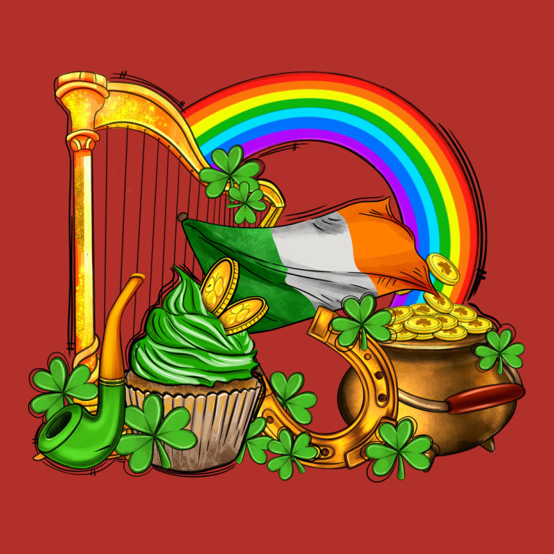 St Patricks Day  Rainbow Shamrocks Premium Hoodie by AdoDesignShop | Teevron