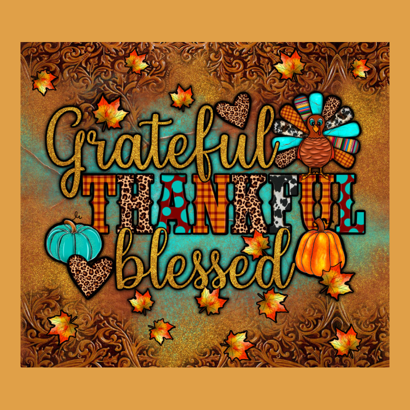 Grateful Thankful Blessed Turkey Premium Hoodie by JahusDesignShop | Teevron